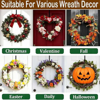 Black Adjustable Front Door Wreath Hanger, 15"–25"