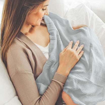 Skiennix Muslin Swaddle Blankets - 3 Pack Soft & Breathable Receiving Blankets, Large 38 x 40 Inches, Perfect for Newborns & Toddler Gifts