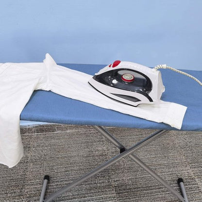 VividPaw Ironing Board Cover and Pad, Standard Size 15x54, Thick Padding, Elastic Edge, Silicone Coated, Resist Scorching, Adjustable Fastener, Heavy Duty Padded Iron Board Covers (Blue)