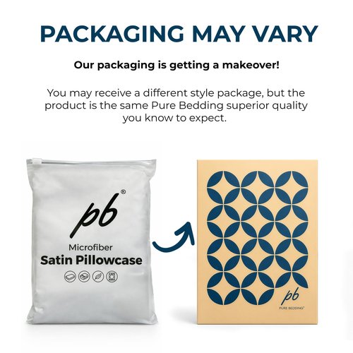 Pure Bedding Satin Pillowcase 2 Pack - Queen Size (20"x30", Black) - Silky Pillow Cases for Hair and Skin - Satin Pillow Covers with Envelope Closure - Extra Soft Premium Microfiber