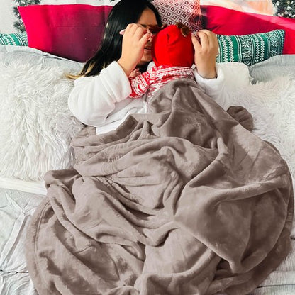 Bedsure GentleSoft Fleece King Size Blankets for Bed Mocha Brown - Soft Lightweight Plush Cozy Fuzzy Luxury Microfiber, 108x90 inches