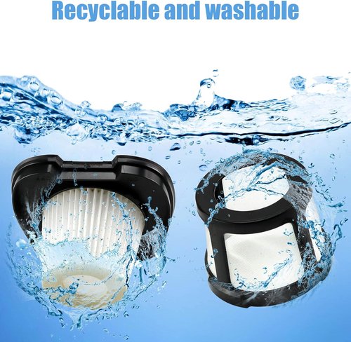 Bissell Handheld Vacuum Filter - 3 Pack Replacement for Pet Hair Eraser | Includes Cleaning Brush