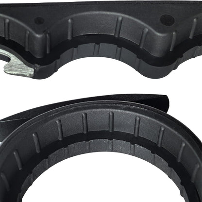 Skiennix 5-in-1 Jar Opener - Non-Slip Easy Grip Tool for Weak Hands | Black Color for Stubborn Lids