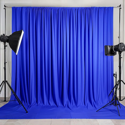 Royal Blue Backdrop Curtains by [Brand Name] - 10x10ft Wrinkle-Free Drapes for Weddings & Events
