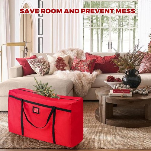Christmas Tree Storage Bag by [Brand Name] - Heavy Duty 600D Oxford Container for 4-5 Ft Trees | Durable Zipper & Handles