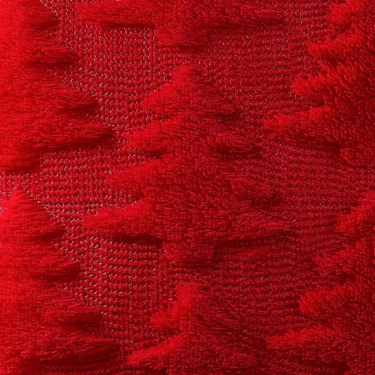 Christmas Tree Pillow Cover 18x18 Inch Red - Pack of 2 | Embroidered Tree Design