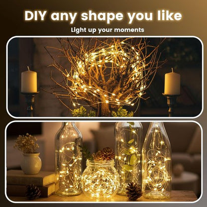 DomeStar 30-Pack Fairy Lights | 7Ft 20 LED Waterproof String Lights for DIY Decor & Parties