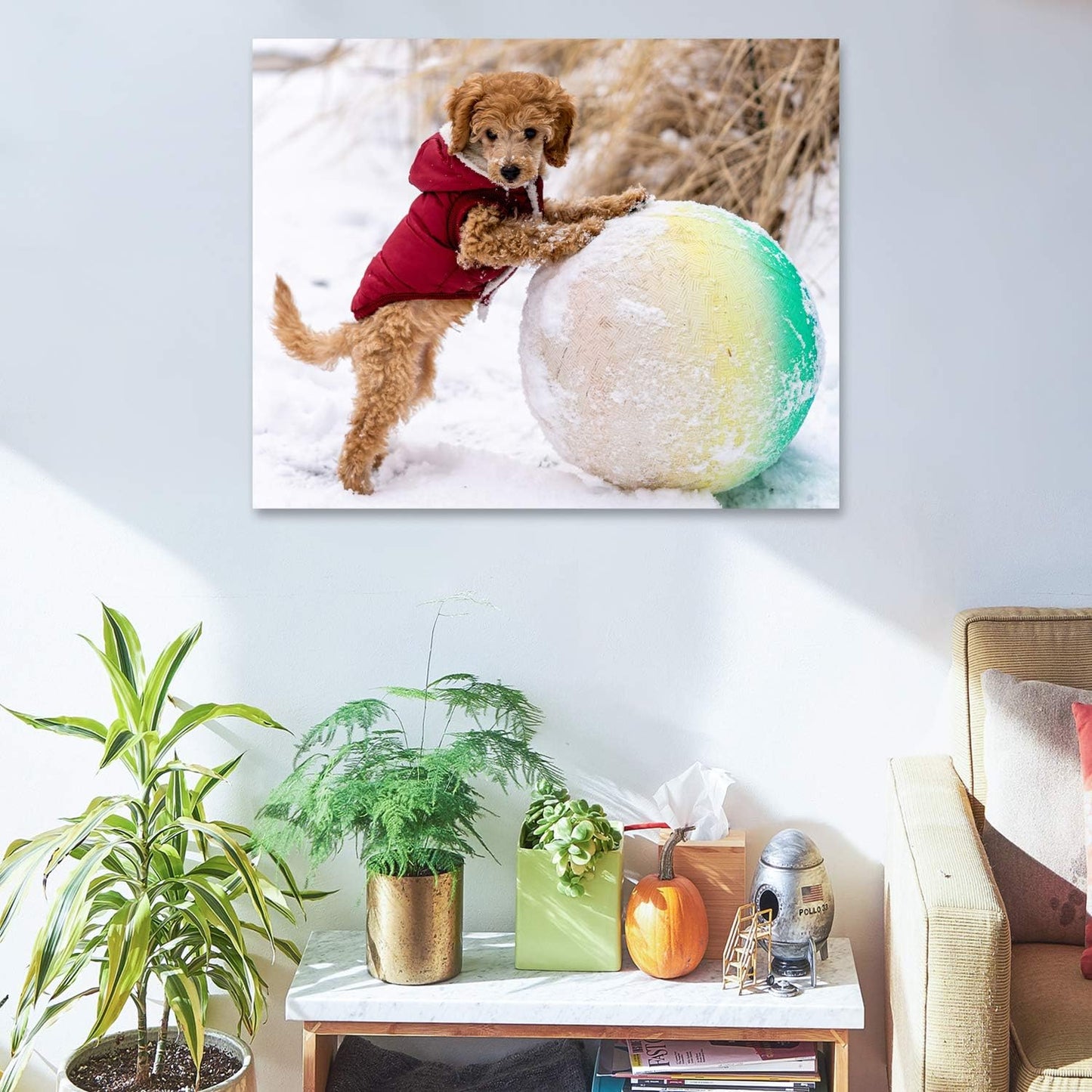 Personalized Canvas Print by [Brand Name] - Custom Photo Wall Art for Bedroom & Living Room | 20" W x 16" H