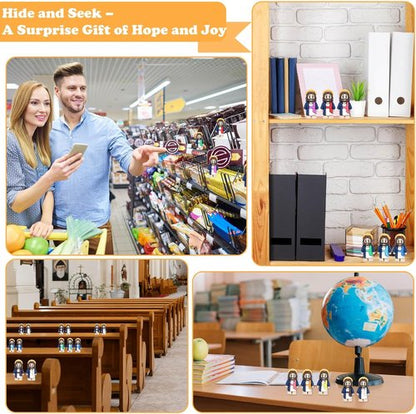 Little Jesus Figures by [Brand Name] - 70 Miniature Jesus Figurines for Easter Hide and Seek Party Favors