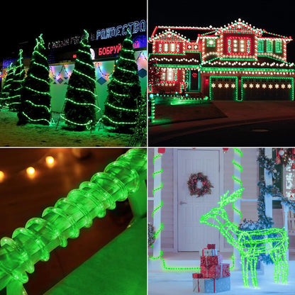 Skiennix 100ft LED Rope Lights - Waterproof, Connectable & Flexible Tube Lighting | 720 LEDs for Indoor/Outdoor Use