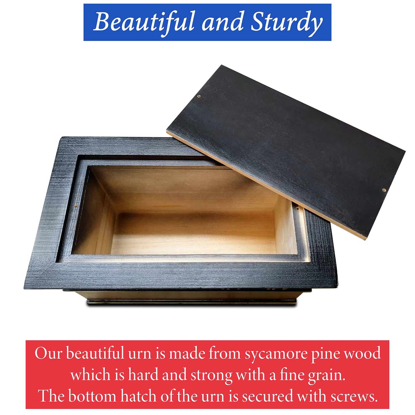 Urns for Ashes - Patriotic Cremation Urn with American Flag - Enduring Ashes Keepsake - Decorative Urns for a Lasting Tribute