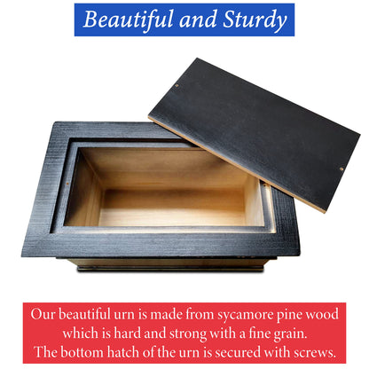 Urns for Ashes - Patriotic Cremation Urn with American Flag - Enduring Ashes Keepsake - Decorative Urns for a Lasting Tribute