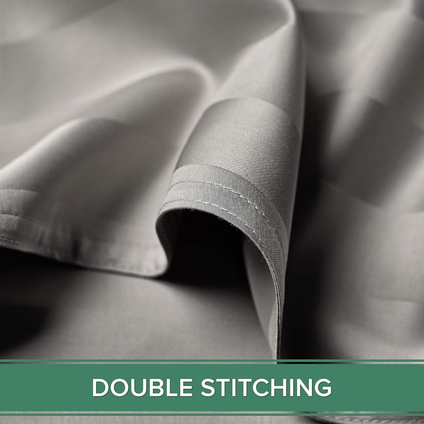 Pure Bamboo California King Sheets - 100% Organic Viscose Bed Sheet Set, Soft & Cooling, Jacquard Silver