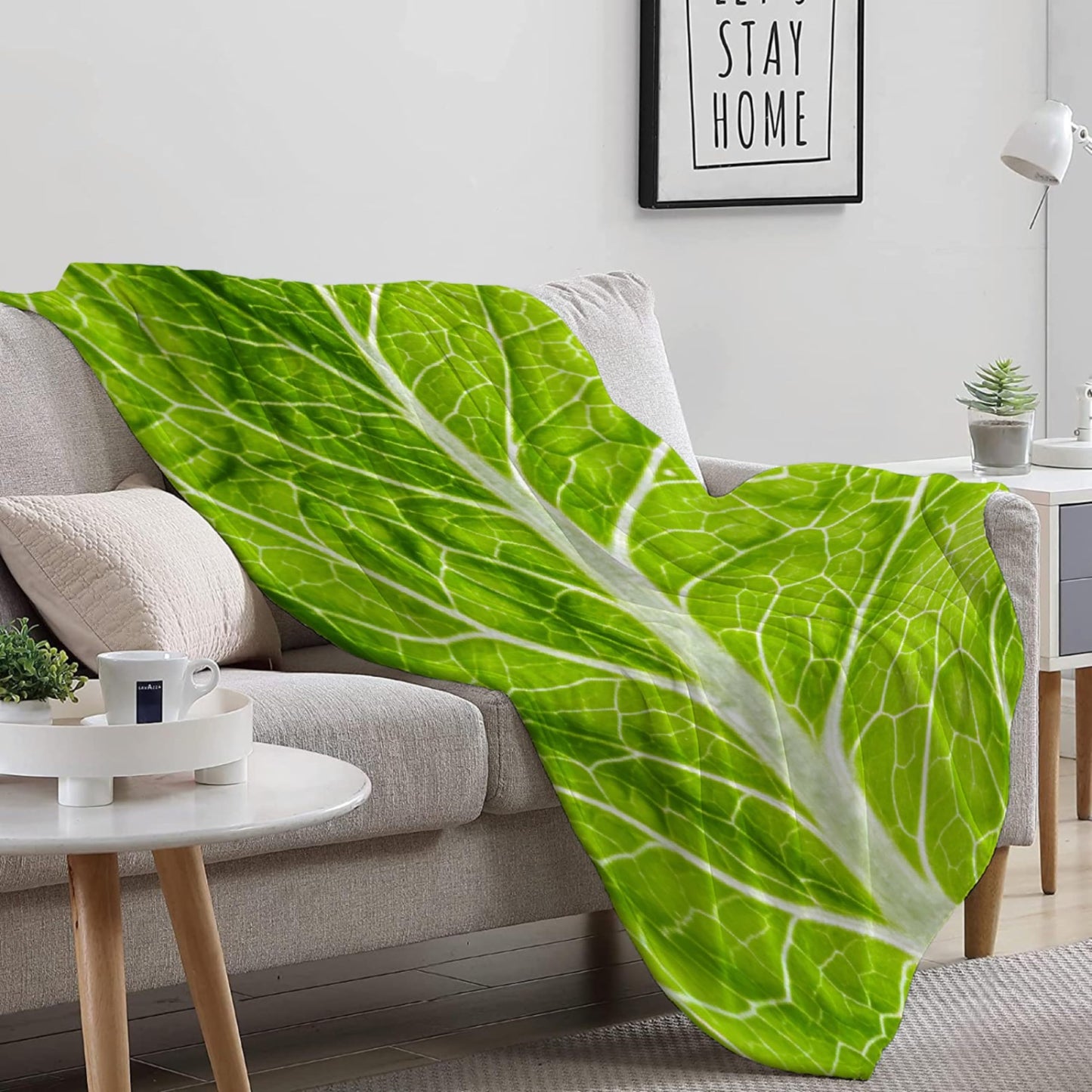 Darani Food Lettuce Blanket Super Soft Funny Throw Blanket Warm and Lightweight Soft Flannel Blankets 60x50 Medium for Teen Bed Blanket