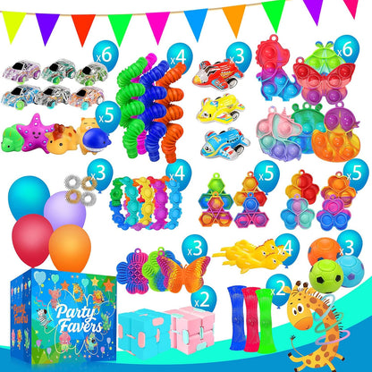 Skiennix Fidget Toys - 240 Pack Stress Relief Sensory Toys for Kids & Adults | Perfect for Parties & Gifts