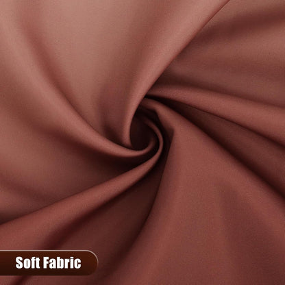 OLANLY Luxury Ombre Shower Curtain Set - Waterproof & Washable | Brown & White, 72x72 Inches