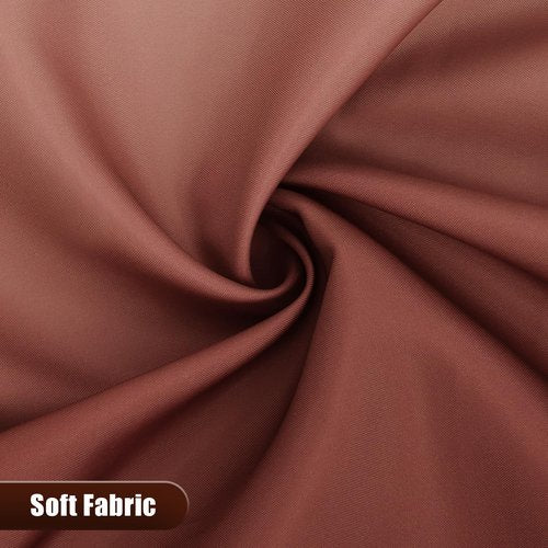 OLANLY Luxury Brown and White Ombre Shower Curtain Sets with 12 Hooks, Waterproof and Washable Decorative Shower Curtains for Bathroom, 72x72 Inches