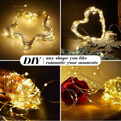 ZGWJ Fairy Lights - 8 Pack Battery Operated 7ft Mini LED String Lights | 3 Modes for DIY & Holiday Decor