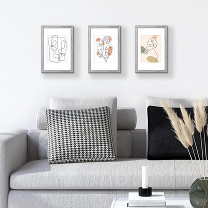 Upsimples 8x12 Picture Frame - Versatile Display for 6x8 Photos with Mat or 8x12 Without | Gray, 1 Pack