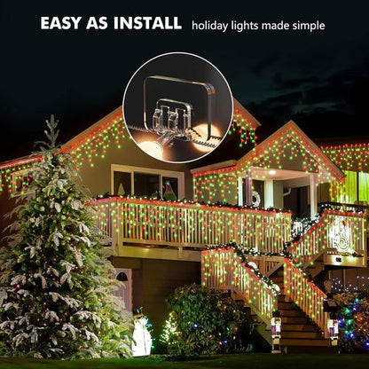 Hooks for Outdoor String Lights by [Brand Name] - 100 Pack with Adhesive Strips | No Damage, Waterproof & UV-Resistant
