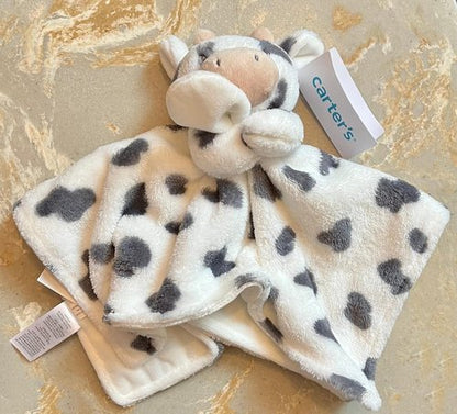 Kids Preferred Cow Plush Stuffed Animal - Soft Snuggler Lovey Security Blanket for Comfort