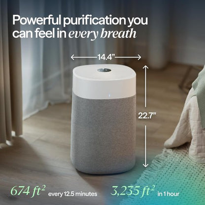 Blueair Air Purifier - HEPASilent Smart Cleaner for Large Rooms, 3,048 Sqft, Ideal for Pets & Allergies - Blue Pure 211i Max