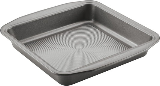 Circulon Nonstick Bakeware Square Cake Pan - 9 Inch, Durable Gray Design for Easy Baking