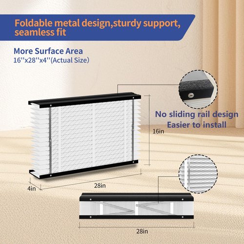 1 Pack 410 Replacement Filter, Compatible with AprilAire 410 Whole House Air Purifiers Models,1410,1610,2410,2416,3410,4400,MERV11 HVAC Furnace Filter Replacement,Actual Size:16"x28"x4" Air Filter