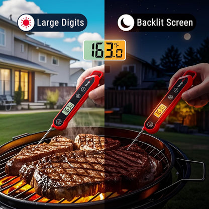 ThermoPro TP19H Digital Meat Thermometer - Instant Read for Perfect Cooking | Fast and Accurate