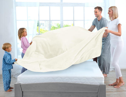 Utopia Bedding Fleece Blanket - Ultra Soft Ivory Twin Size (60x80 Inches) | Cozy All-Season Microfiber Decor