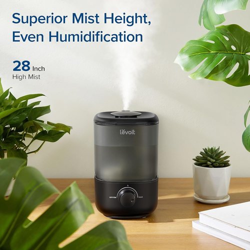 LEVOIT Classic 160 Top-Fill Ultrasonic Cool Mist Humidifier,Super Easy to Fill & Clean,Quiet Operation for Bedroom Home & Plants,Auto Shut-off for Safety,360° Rotating Nozzle,2.5L,Black,(Pack of 8)