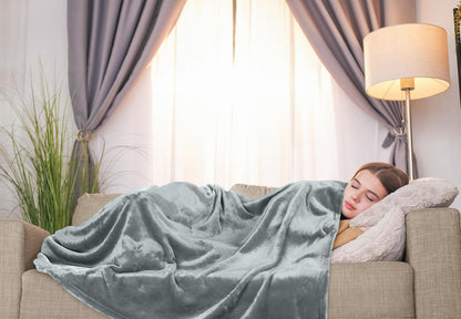 Utopia Bedding Fleece Blanket - Luxury Soft Microfiber Throw in Ash Grey | 50x60 Inch, Anti-Static 300GSM