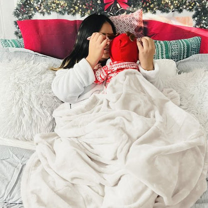 Bedsure Fleece Blankets King Size Cream - Bed Blanket Soft Lightweight Plush Cozy Fuzzy Luxury Microfiber, 108x90 inches