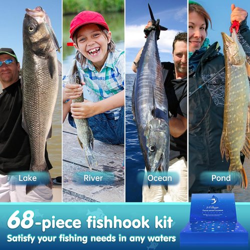Advent Calendar 2025 Fishing Lure - Lifelike Multi Jointed Swimbait for Men & Boys | 24 Days of Christmas Surprises