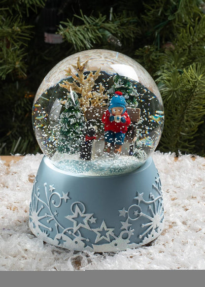 Roman Musical Glitter Globe - 6 Inch Ice Skating Scene with Jingle Bells Tune | Perfect Holiday Decor