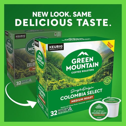 Green Mountain Coffee Roasters Colombia Select Coffee - Medium Roast K-Cup Pods, 32 Count
