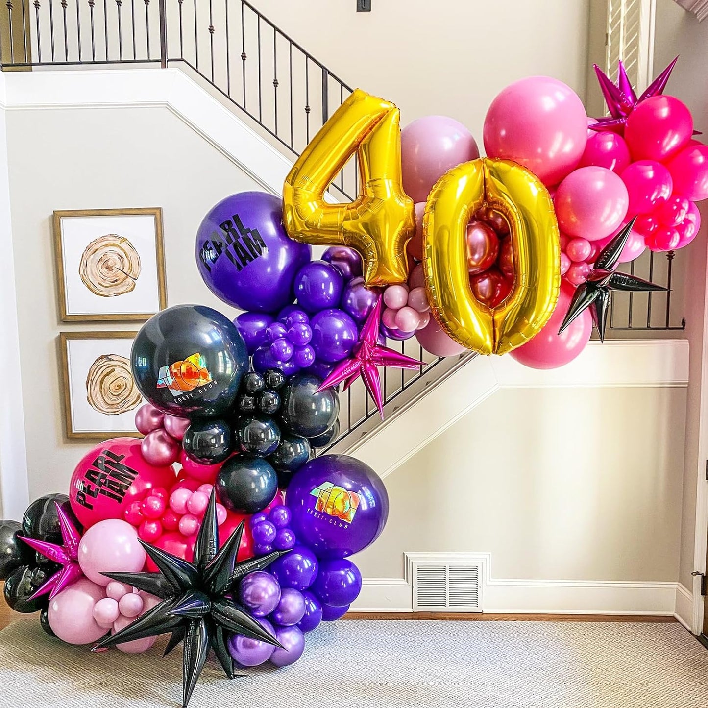 Voircoloria Dark Purple Balloons - 12-Inch Deep Purple Latex Party Balloons | 66-Pack for Events & Celebrations