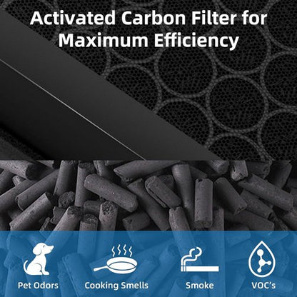 LEVOIT Vital 200S Replacement Filter - 3-in-1 True HEPA & Activated Carbon - 2 Pack, White