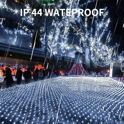 Dazzle Bright 360 LED Net Lights - 12FT x 5FT Waterproof String Lights with 8 Modes | Indoor Outdoor Christmas Decor (White)