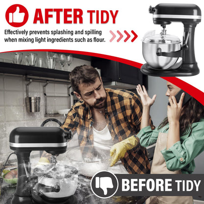 Pouring Shield for KitchenAid 6-7Qt Bowl Lift Stand Mixer (for Stainless Steel Bowls Only), Splash Guard Mixers Bowl Cover for Kitchen aid Accessories and Attachments (Clear)