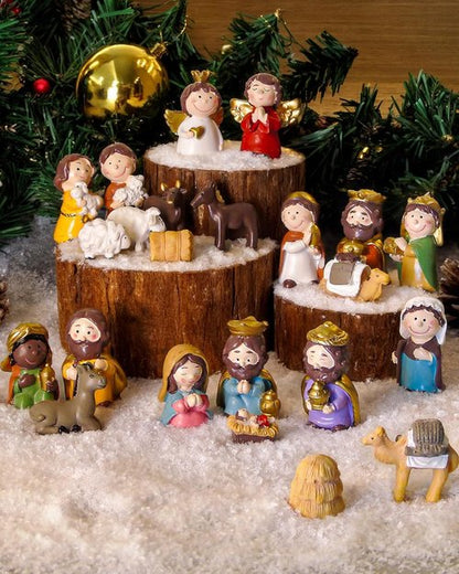 Little People Nativity Set by Fisher-Price - 23-Piece Adorable Christmas Scene for Home & Sunday School