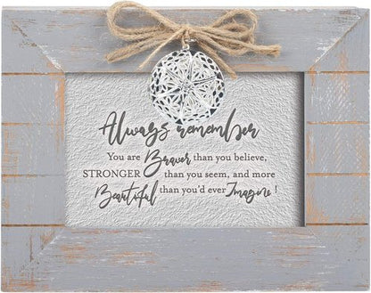 Cottage Garden Locket Music Box - Plays "You Are My Sunshine" | Grey Distressed Design
