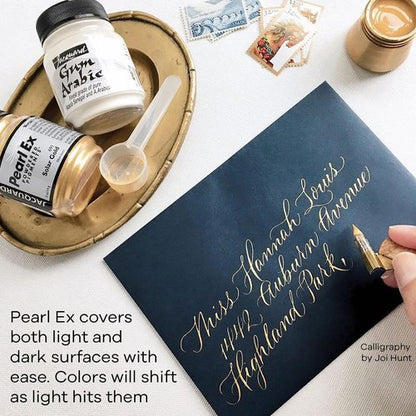 Jacquard Pearl Ex Pigment Powder 0.5 oz Scarlet - Loose Mica Powder for Epoxy Resin, Watercolors, Calligraphy Ink & Clay - Epoxy Pigment Powder - Epoxy Resin Color