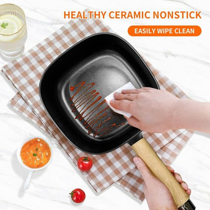 Audecook Electric Hot Pot - 2L Non-Stick Frying Pan | Portable 8-Inch Cooker for Ramen, Steak & Soup