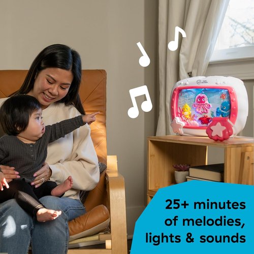 Baby Einstein Sea Dreams Soother - Musical Crib Toy & Sound Machine for Newborns | Pink