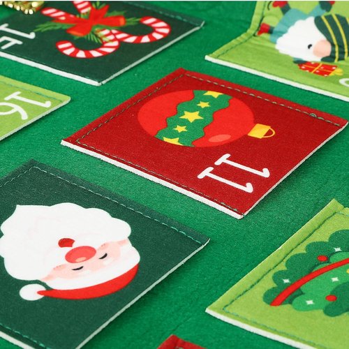 Christmas Tree Advent Calendar 2025 - 24-Day Countdown with Festive Pockets | Perfect Holiday Decor for Kids & Adults