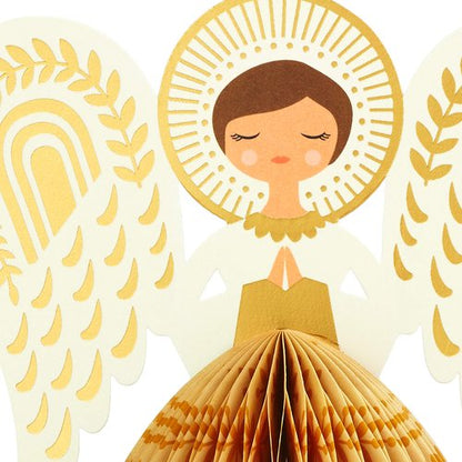 Hallmark Paper Wonder Displayable Pop Up Honeycomb Christmas Card (Angel)