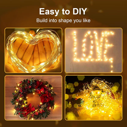ZGWJ Fairy Lights - 12 Pack Battery Operated Twinkle String Lights | 20 LED, 7FT Waterproof for Indoor & Outdoor Decor