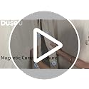 Magnetic Curtain Closure Clips with Adhesive Metal Patches - No Drill
