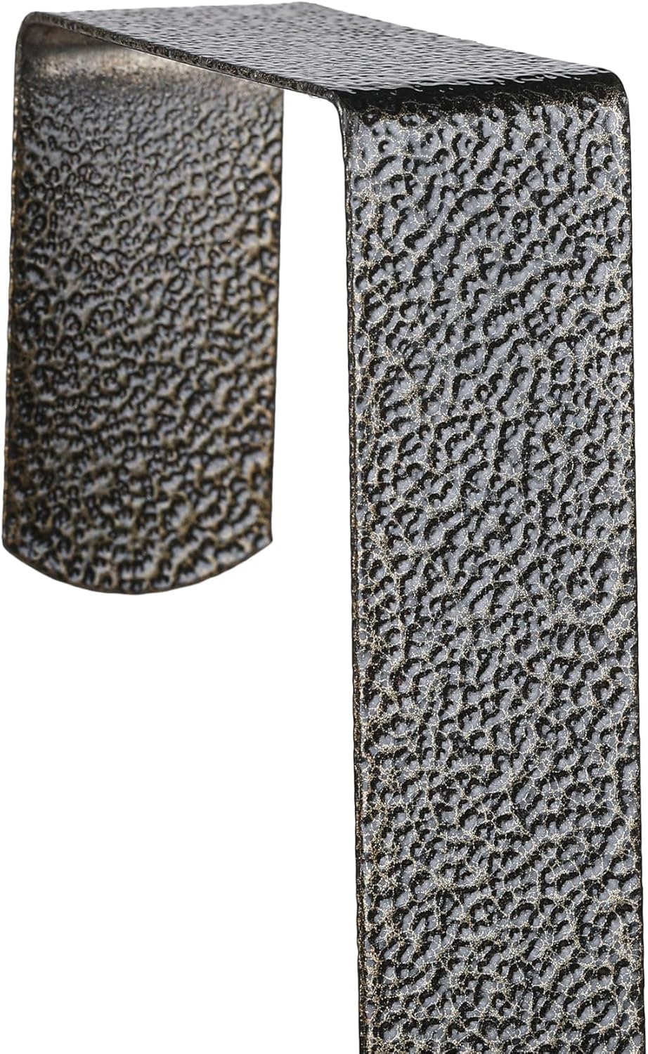 Sattiyrch 12" Wreath Hanger - Durable Steel Over The Door Hook in Textured Bronze (2-Pack)